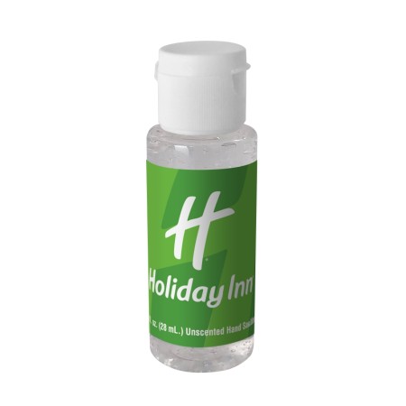 2 oz. Clear Antibacterial Sanitizer in Cylinder Bottle w/Clear Flip Top