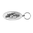 Oval Metal Key Tag